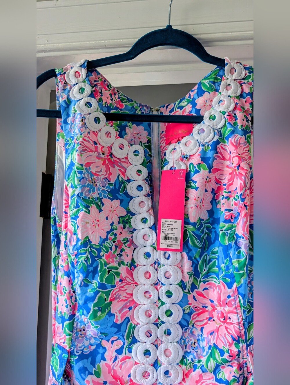 Lilly Pulitzer NWT Size 16 Gulianna Stretch Cotton Maxi Shift Dress ๐ฆ - Picture 2 of 3